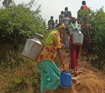 खानेपानीको हाहाकार: एउटै धाराको पानी पिउँछन् भेरीगंगा नगरपालिकाका डेढ सय परिवार